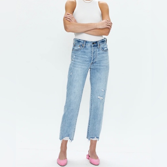 pistola Denim - Pistola Charlie High Rise Classic Straight Ankle jeans in size 29